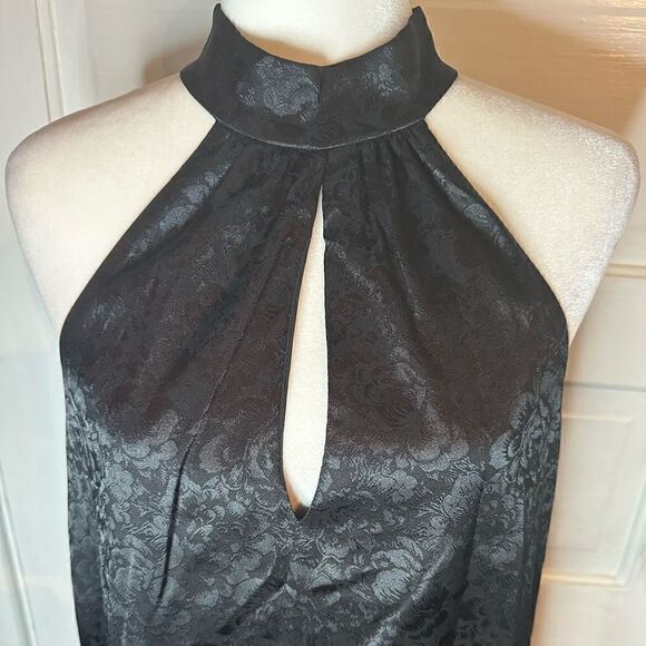 NWTs WAYF Black Feather Trim Swing Dress Size Small - Picture 4 of 13